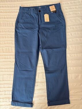 Women’s Indigo Blue Straight Chino Pants